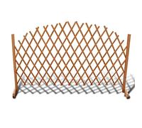 Festnight Barrière en Bois Extensible | Barrière Clôture pour Animaux Plantes Fleur180 x 100 cm Clôture de Jardin Patio Barrière