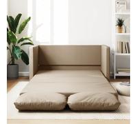 Festnight Canape Convertible 2 Places Canapé-lit 2 en 1 Canapé 2 Places pour Salon Chambre Fauteuil Canapé pour Petit Appartement, Salon, Bureau-Cappuccino-112x174x55 cm