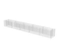 Festnight Jardinière à Gabion Acier Décoration de Jardin 450 x 50 x 50 cm