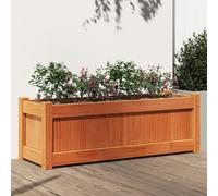 Festnight Jardinière Bois Extérieur jardinieres Exterieur Bac a Fleur Bois Carré Potager en Bois Bac Potager Surélevé Potager pour Cultiver Fleurs Herbes Plantes-Marron-90x31x31 cm