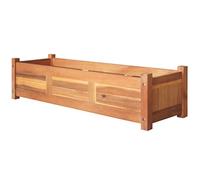 Festnight Jardinières balcon bac a fleur en bois，Jardinière pour Jardin Bois d'acacia