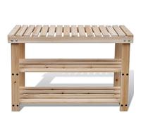 Festnight Meubles à Chaussures avec 2 Niveaux Etagère à Chaussures 2 en 1 en Bois 70 x 29 x 45 cm