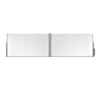 Festnight Store Latéral Rétractable Paravent Extérieur 180x600cm 160x600cm Polyester Gris Noir Crème