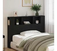 Festnight Tete de lit 140 cm Tête de lit avec Rangement Têtes de lit pour Adulte Armoire de Tête de Lit Murale Meuble de Chambre à Coucher avec Rangement-Chêne noir-140x18,5x104,5 cm