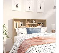 Festnight Tête de lit avec Rangement Tete de lit 120 cm Têtes de lit pour Adulte-Chêne sonoma-120x19x103,5 cm