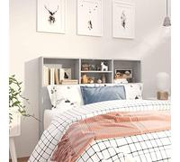 Festnight Tête de lit avec Rangement Tete de lit 120 cm Têtes de lit pour Adulte-Gris béton-120x19x103,5 cm