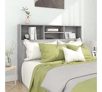 Festnight Tête de lit avec Rangement Tete de lit 140 cm Têtes de lit pour Adulte-Sonoma gris-140x19x103,5 cm
