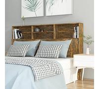 Festnight Tête de lit avec Rangement Tete de lit 160 cm Têtes de lit pour Adulte-Chêne fumé-160x19x103,5 cm