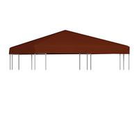 Festnight Toile Supérieure de Gazebo | Toile de Toit de Chapiteau | Toile supérieure de Gazebo 310 g/m² 3x3 m Terre Cuite