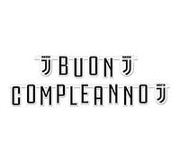 Festone Bianconero Guirlande avec inscription « Joyeux anniversaire » pour fête, anniversaire, décorations à thème de football - 2 m