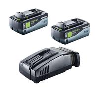 Festool 18V 2x8,0/SCA16 Kit énergie 2x batterie 18 V 8,0 Ah ( 2x 577323 ) + chargeur ( 576953 )