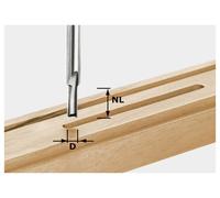 Festool 490955 Fraise à rainurer Longueur 55 mm Dimension produit, Ø 6 mm Longueur de travail 14 mm Diamètre de tige 8 mm