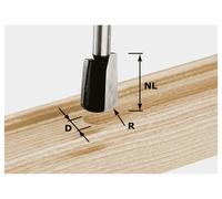 Fraise goulotte HW avec queue de 8mm FESTOOL HW S8 R5 - 490981