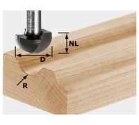 Festool 490987 Fraise à gorge creuse Longueur 44 mm Dimension produit, Ø 25.40 mm Longueur de travail 14 mm Diamètre de tige 8 mm