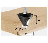 Festool 491025 Fraise à chanfreiner Longueur 53 mm Dimension produit, Ø 36 mm Longueur de travail 11.50 mm Diamètre de tige 8 mm