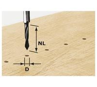 Festool 491064 Foret de perçage traversant 5 mm Longueur totale 53.50 mm 1 pc(s)