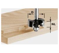 Fraise à feuillurer à plaquettes réversibles HW, queue de 8 mm FESTOOL HW S8 D38/12 - 491085
