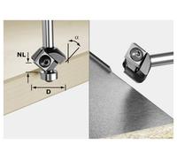 Fraise à rainurer pour fraiseuse pour plaque aluminium HW FESTOOL S8 HW 45° D27 12x12 KL - 499807