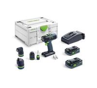Festool 576989 - Perceuse-visseuse sans fil T 18+3 HPC 4,0 I-Set