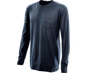 Festool 578387 Maillot à maches longues Taille du vêtement: S bleu foncé, vert