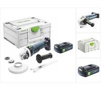 Festool AGC 18-125 EB-Basic Meuleuse d'angle sans fil 18 V 125 mm Brushless + 1x batterie 3,0 Ah + Systainer - sans chargeur