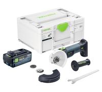 Festool AGC 18-125 EB-Basic Meuleuse d'angle sans fil 18 V 125 mm Brushless + 1x batterie 8,0 Ah + chargeur rapide + Systainer