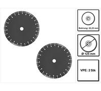Festool ALL-D 125 PREMIUM Disque diamant Kit 125x2,0x22,23mm ( 2x 769154 ) Universell pour DSC-AGC 18-125, AGC 18-125, DSC-AG 125 FH, AGP 125