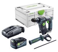 Festool BHC 18-Basic Marteau perforateur sans fil 18 V 1,8 J SDS Plus Brushless + 1x batterie 5,0 Ah + kit de charge rapide + Systainer