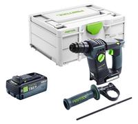 Festool BHC 18-Basic Marteau perforateur sans fil 18 V 1,8 J SDS Plus Brushless + 1x batterie 8,0 Ah + chargeur rapide + Systainer