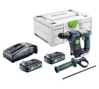 Festool BHC 18-Basic Marteau perforateur sans fil 18 V 1,8 J SDS Plus Brushless + 2x batterie 4,0 Ah + chargeur + Systainer