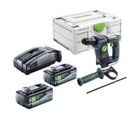 Festool BHC 18-Basic Marteau perforateur sans fil 18 V 1,8 J SDS Plus Brushless + 2x batterie 8,0 Ah + chargeur rapide + Systainer