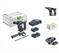 Festool BHC 18 HPC 4,0 I-Plus Marteau perforateur sans fil 18 V 25 Nm 1,8 J SDS Plus Brushless ( 576513 ) + 2x batterie 4,0 Ah + chargeur + Systainer ( successeur de 575697 )