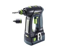 Festool C 18 Li Plus Perceuse-visseuse sans fil (574738) avec boîtier Systainer + 2x Batteries BP 5,2 Ah + Chargeur TCL 6