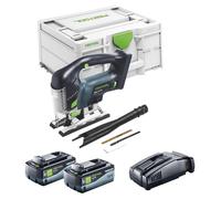 Festool CARVEX PSBC 420 EB-Basic Scie sauteuse pendulaire sans fil 18 V 120 mm Brushless + 2x batterie 8,0 Ah + chargeur rapide + Systainer