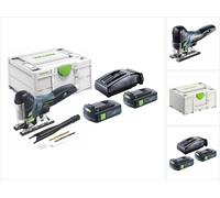 Festool CARVEX PSC 420-Basic scie sauteuse alternative sans fil 18 V 120 mm Brushless + 2x batterie 3,0 Ah + chargeur + systainer