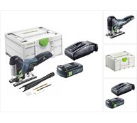 Festool CARVEX PSC 420-Basic scie sauteuse alternative sans fil 18 V 120 mm sans balai + 1x batterie 3,0 Ah + chargeur + systainer