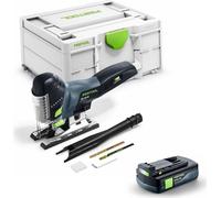 Festool CARVEX PSC 420-Basic Scie sauteuse pendulaire sans fil 18 V 120 mm Brushless + 1x batterie 3,0 Ah + Systainer - sans chargeur