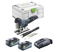 Festool CARVEX PSC 420 EB-Basic Scie sauteuse pendulaire sans fil 18 V 120 mm Brushless + 2x batterie 8,0 Ah + chargeur rapide + Systainer