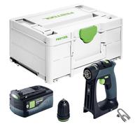 Festool CXS 18-Basic Perceuse-visseuse sans fil 18 V 40 Nm Brushless + 1x batterie 5,0 Ah + Systainer - sans chargeur