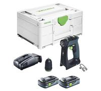 Festool CXS 18-Basic Perceuse-visseuse sans fil 18 V 40 Nm Brushless + 2x batterie 4,0 Ah + chargeur rapide + Systainer
