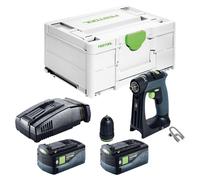 Festool CXS 18-Basic Perceuse-visseuse sans fil 18 V 40 Nm Brushless + 2x batterie 5,0 Ah + chargeur rapide + Systainer