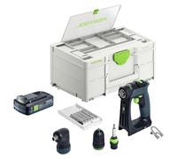 Festool CXS 18-Basic-Set Perceuse-visseuse sans fil 18 V 40 Nm Brushless + 1x batterie 4,0 Ah + chargeur rapide + Systainer