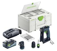 Festool CXS 18-Basic-Set Perceuse-visseuse sans fil 18 V 40 Nm Brushless + 1x batterie 8,0 Ah + chargeur rapide + Systainer
