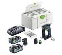 Festool CXS 18-Basic-Set Perceuse-visseuse sans fil 18 V 40 Nm Brushless + 2x batterie 8,0 Ah + chargeur rapide + Systainer