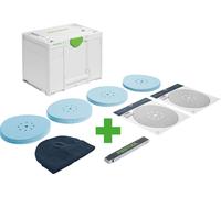 Festool D225 GR SYS Set-P Set d'abrasifs ( 578280 ) 110 pces P80 - P320 + bonnet + mètre pliant + Systainer
