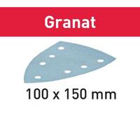 FESTOOL Delta Feuilles abrasives Granat STF 100 x 150mm 7 trous P120, 100pcs - AUSLAUF -