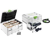 Festool DF 500 RQ-Plus Fraiseuse à cheville DOMINO 420 W 4 - 10 mm + assortiment de chevilles + Systainer