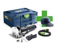 Festool Domino DF 500 Q-Plus Fraiseuse à Domino 420 W | Édition 100 ans - chevilles 4 à 10 mm - fraisage pendulaire - avec accessoires et Systainer