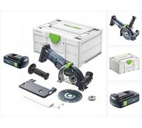 Festool DSC-AGC 18-125 FH EB-Basic Système de tronçonnage à main libre sans fil 18 V 125 mm Brushless + 1x batterie 3,0 Ah + Systainer - sans chargeur