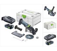Festool DSC-AGC 18-125 FH EB-Basic Système de tronçonnage à main libre sans fil 18 V 125 mm Brushless + 1x batterie 3,0 Ah + chargeur + Systainer